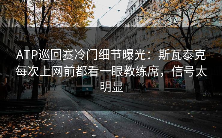 ATP巡回赛冷门细节曝光：斯瓦泰克每次上网前都看一眼教练席，信号太明显